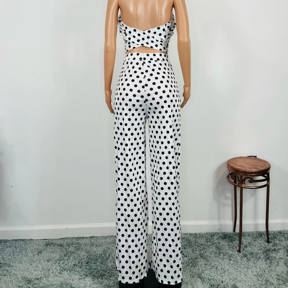 Polka Dot Pant Set: XL